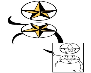 Nautical Star Tattoo Astronomy tattoo | PPF-01674