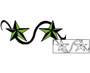 Nautical Star Tattoo Astronomy tattoo | PPF-01689