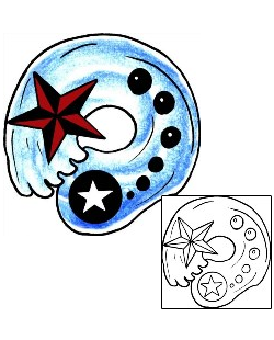 Nautical Star Tattoo Astronomy tattoo | PPF-01747