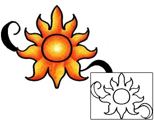 Sun Tattoo Astronomy tattoo | PPF-01755