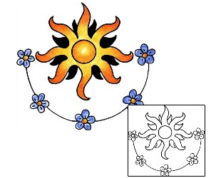Sun Tattoo Astronomy tattoo | PPF-01769