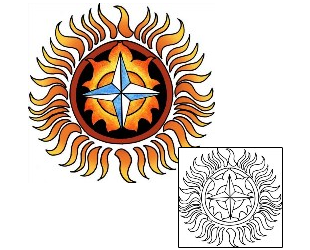 Sun Tattoo Astronomy tattoo | PPF-01771
