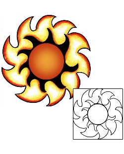 Sun Tattoo Astronomy tattoo | PPF-01775