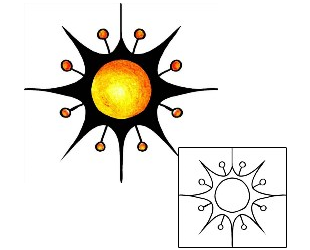 Sun Tattoo Astronomy tattoo | PPF-01800
