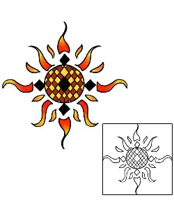 Sun Tattoo Astronomy tattoo | PPF-01817