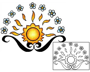 Sun Tattoo Astronomy tattoo | PPF-01837