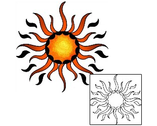 Sun Tattoo Astronomy tattoo | PPF-01841
