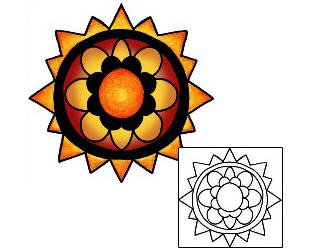 Sun Tattoo Astronomy tattoo | PPF-01857
