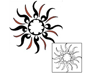 Sun Tattoo Astronomy tattoo | PPF-01858