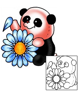Panda Tattoo Plant Life tattoo | PPF-01866