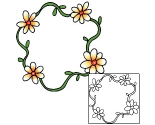 Daisy Tattoo Plant Life tattoo | PPF-01888