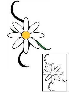 Daisy Tattoo Plant Life tattoo | PPF-01889