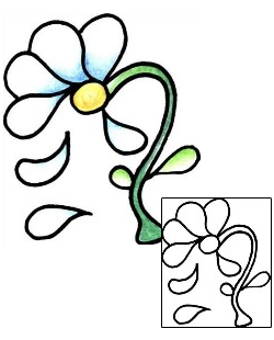 Daisy Tattoo Plant Life tattoo | PPF-01895