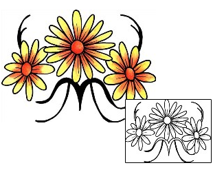 Daisy Tattoo Plant Life tattoo | PPF-01908