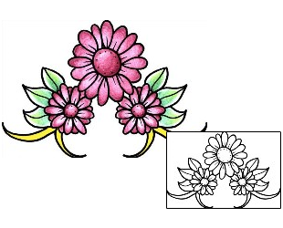 Daisy Tattoo Plant Life tattoo | PPF-01990