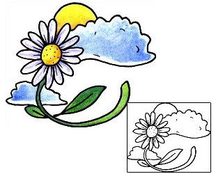 Daisy Tattoo Plant Life tattoo | PPF-02002