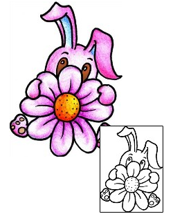 Rabbit Tattoo Plant Life tattoo | PPF-02018