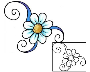 Flower Tattoo Plant Life tattoo | PPF-02022