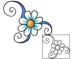 Daisy Tattoo Plant Life tattoo | PPF-02022