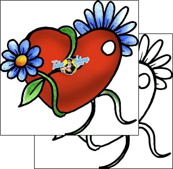 Heart Tattoo flower-tattoos-pablo-paola-ppf-02030