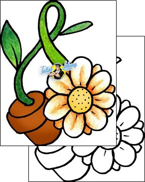 Daisy Tattoo plant-life-daisy-tattoos-pablo-paola-ppf-02044