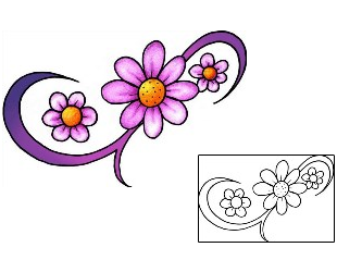 Daisy Tattoo Plant Life tattoo | PPF-02047