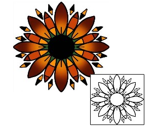 Daisy Tattoo Plant Life tattoo | PPF-02067