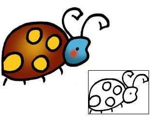 Ladybug Tattoo Insects tattoo | PPF-02205