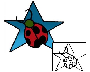 Ladybug Tattoo Astronomy tattoo | PPF-02207