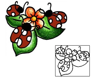 Ladybug Tattoo Insects tattoo | PPF-02210