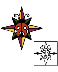 Ladybug Tattoo Astronomy tattoo | PPF-02227
