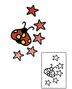 Ladybug Tattoo Astronomy tattoo | PPF-02273