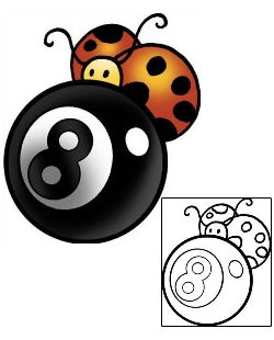 Eight Ball Tattoo Insects tattoo | PPF-02279