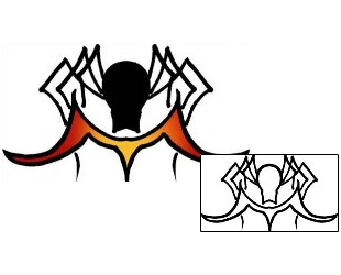 Spider Tattoo Specific Body Parts tattoo | PPF-02330