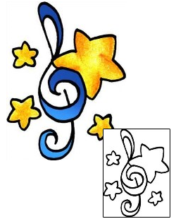 Music Tattoo Miscellaneous tattoo | PPF-02397