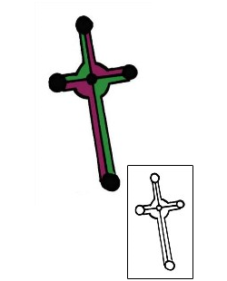 Cross Tattoo Religious & Spiritual tattoo | PPF-02485