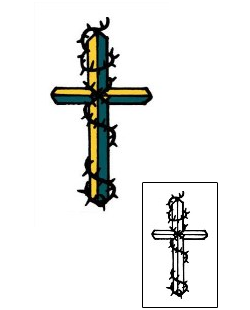 Cross Tattoo Religious & Spiritual tattoo | PPF-02510