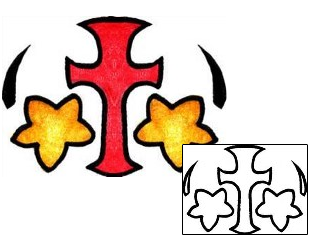 Cross Tattoo Religious & Spiritual tattoo | PPF-02519