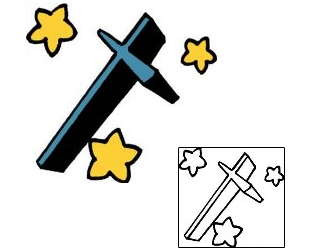 Cross Tattoo Religious & Spiritual tattoo | PPF-02523