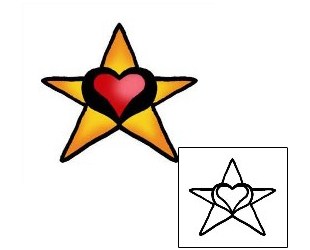 Star Tattoo Specific Body Parts tattoo | PPF-02585