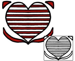 Heart Tattoo Specific Body Parts tattoo | PPF-02590
