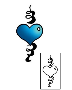 Heart Tattoo Specific Body Parts tattoo | PPF-02592