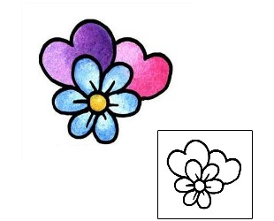 Flower Tattoo Specific Body Parts tattoo | PPF-02601