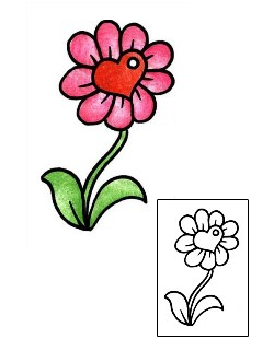 Flower Tattoo Specific Body Parts tattoo | PPF-02621