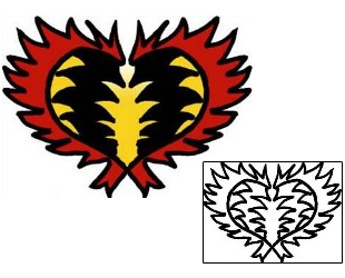 Heart Tattoo Miscellaneous tattoo | PPF-02625
