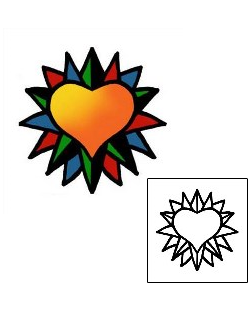 Heart Tattoo Specific Body Parts tattoo | PPF-02627