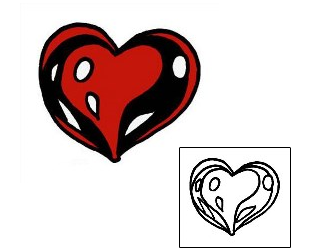 Heart Tattoo Specific Body Parts tattoo | PPF-02636