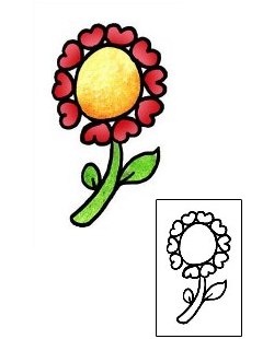 Flower Tattoo Specific Body Parts tattoo | PPF-02637