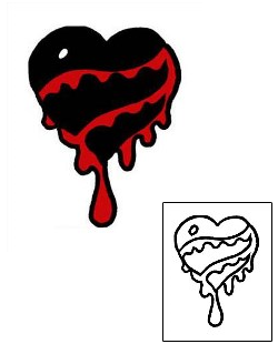 Broken Heart Tattoo Specific Body Parts tattoo | PPF-02653