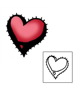 Heart Tattoo Specific Body Parts tattoo | PPF-02672